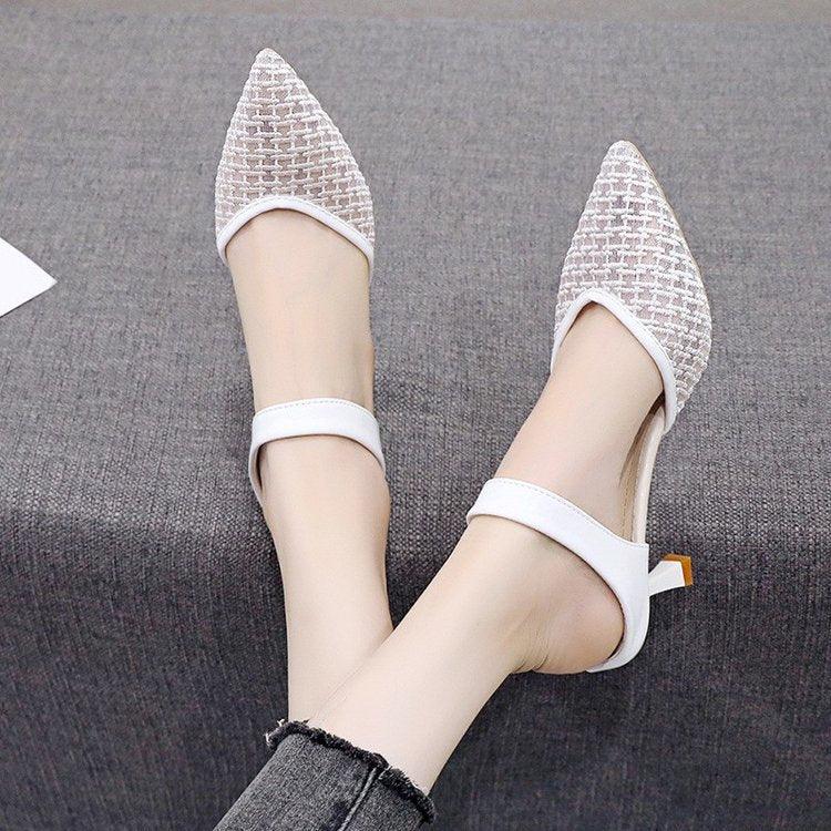 Transparent Pointed Toe High Heel Sandals Party Dress Shoes