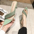 Transparent Pointed Toe High Heel Sandals Party Dress Shoes