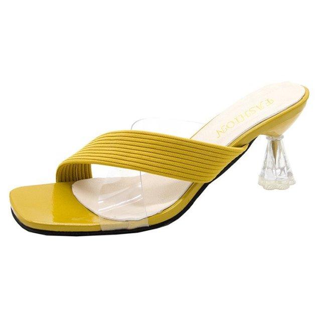 Transparent Pointed Toe High Heel Sandals Party Dress Shoes