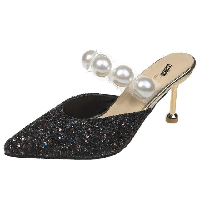 Transparent Pointed Toe High Heel Sandals Party Dress Shoes