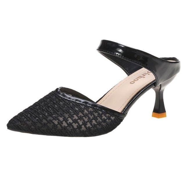 Transparent Pointed Toe High Heel Sandals Party Dress Shoes