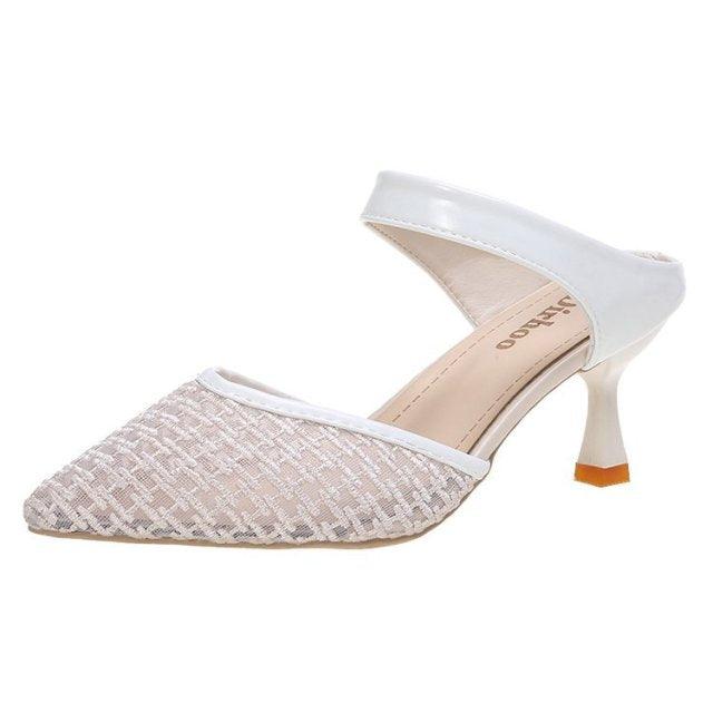 Transparent Pointed Toe High Heel Sandals Party Dress Shoes