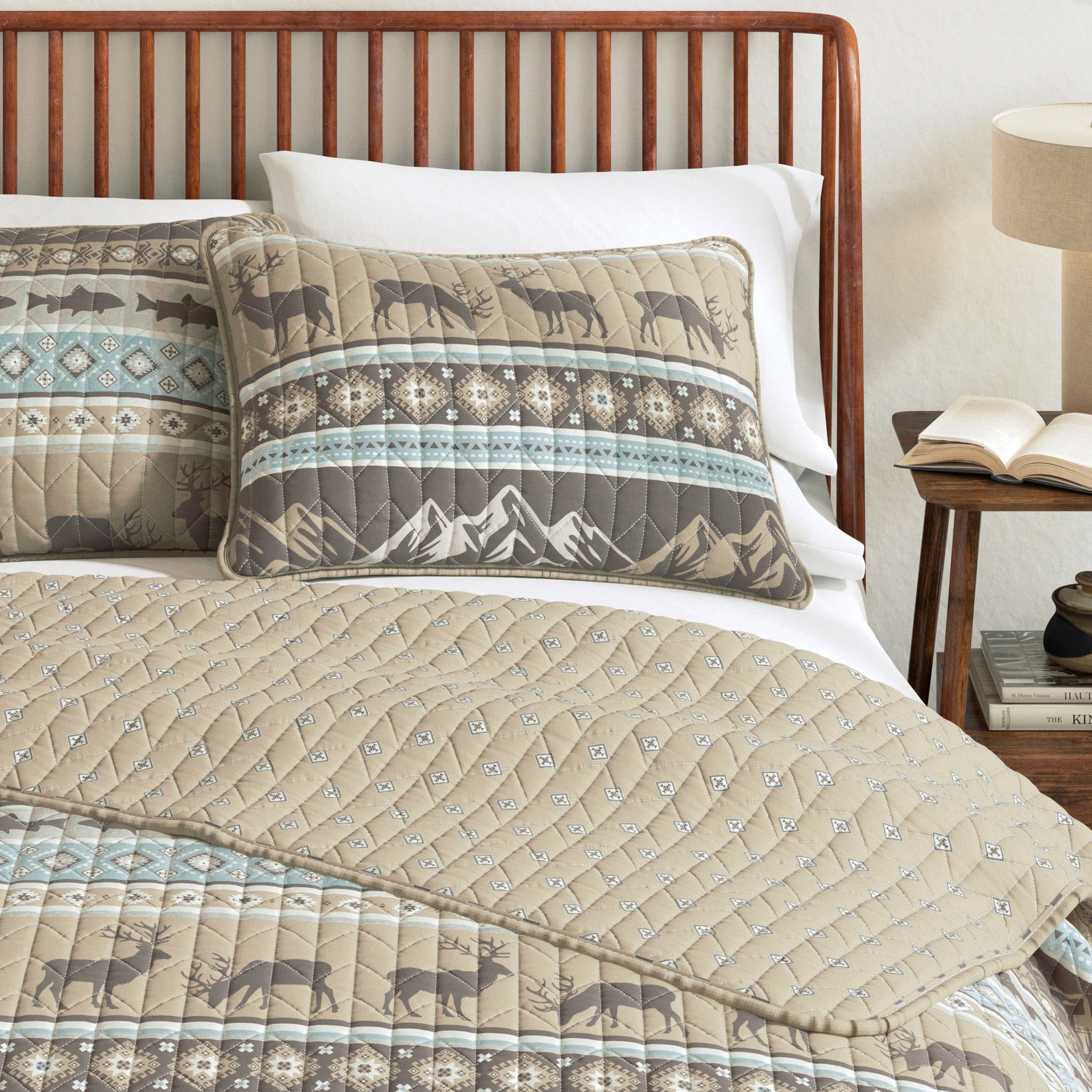 Yosemite Collection 3-Piece Lodge Quilt Bedding Set - Image 6