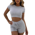 Fashionable Autumn Winter Plush Sweater & Shorts Set