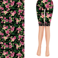 Rose Garden Shorts with Black Lace