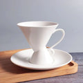 European Bone China Coffee Cup and Saucer Set