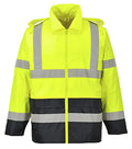 Portwest UH443 Mens Lightweight Hi Vis Reflective Contrast Rain Jacket ANSI Class 3 Yellow/Black 3X-Large