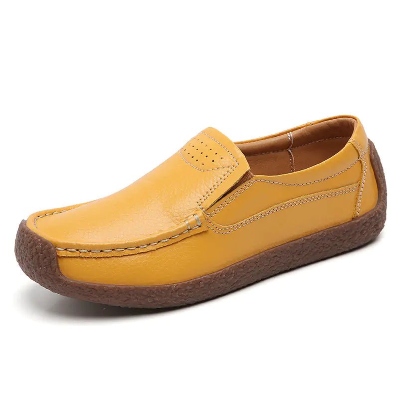 Women's Flat Leather Loafers