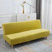 Armless Stretch Sofa Bed Cover for 3 Seater Couch