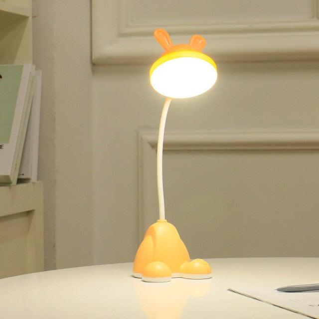 Kawaii Rabbit LED Desk Lamp Kids Night Light with 3 Brightness Levels