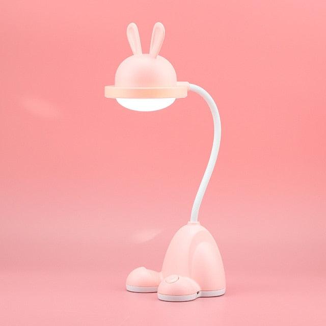 Kawaii Rabbit LED Desk Lamp Kids Night Light with 3 Brightness Levels