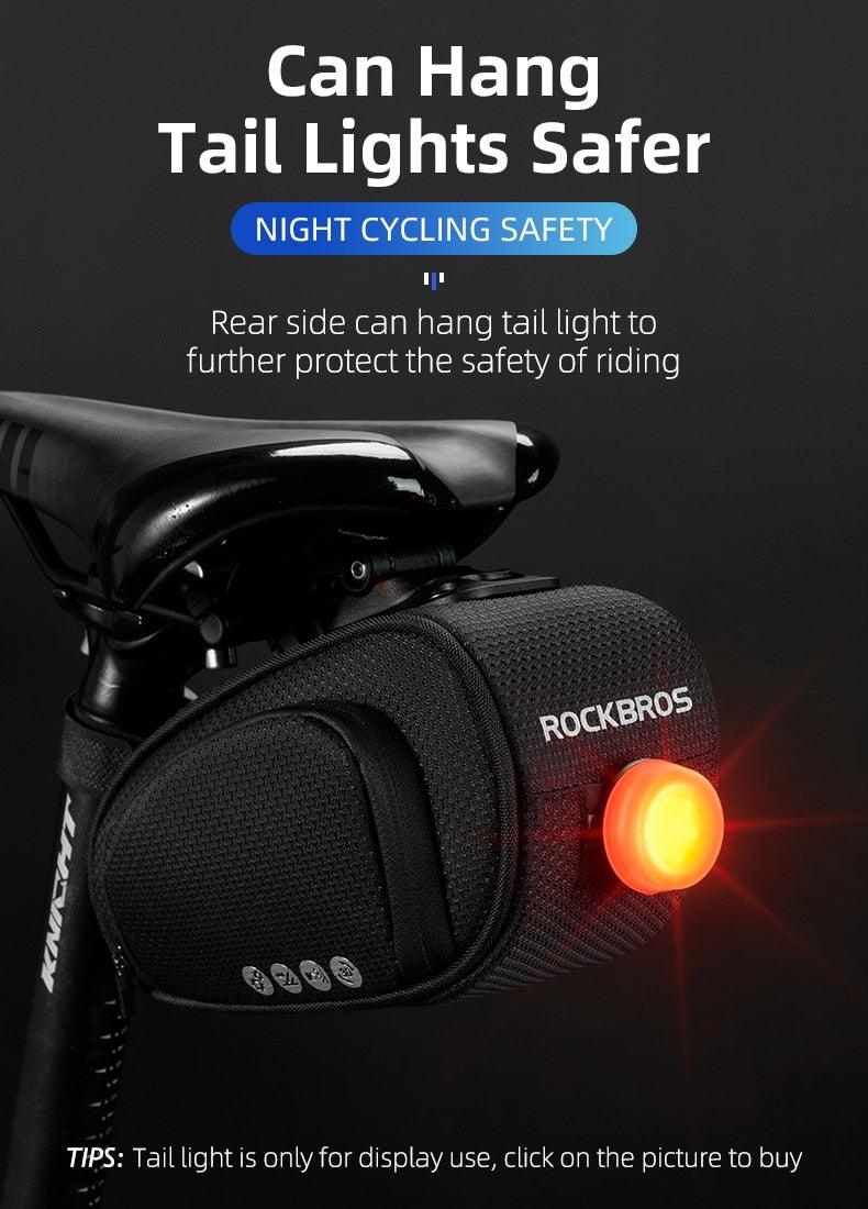Rainproof Bike Seat Bag - Shockproof Cycling Storage Pouch