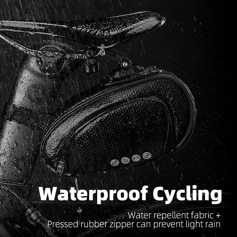 Rainproof Bike Seat Bag - Shockproof Cycling Storage Pouch