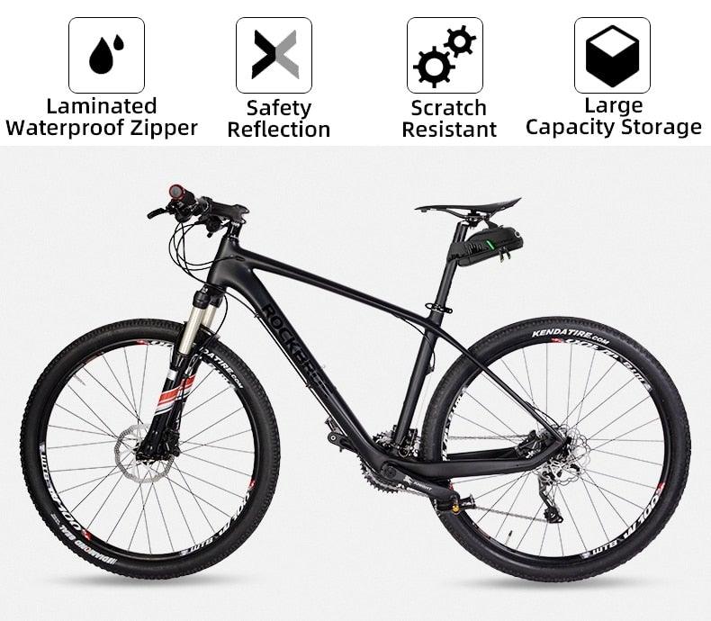 Rainproof Bike Seat Bag - Shockproof Cycling Storage Pouch