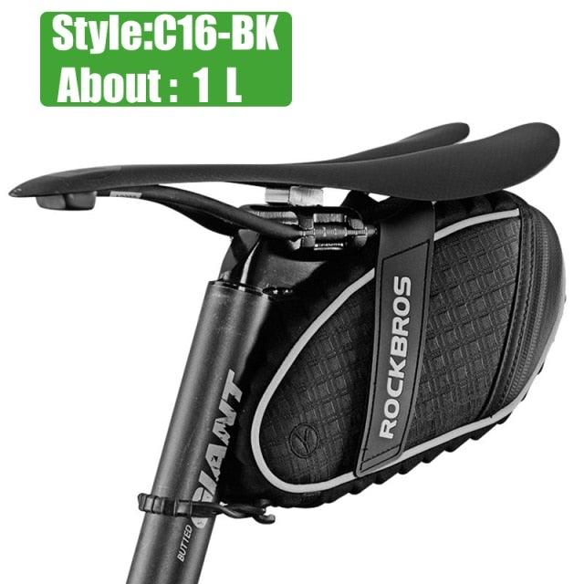 Rainproof Bike Seat Bag - Shockproof Cycling Storage Pouch