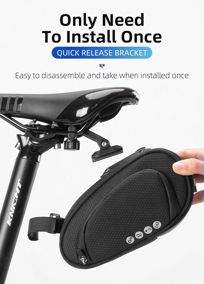 Rainproof Bike Seat Bag - Shockproof Cycling Storage Pouch