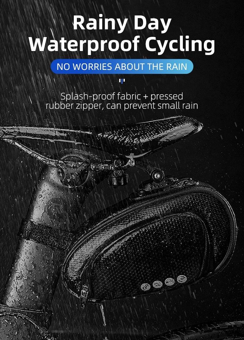 Rainproof Bike Seat Bag - Shockproof Cycling Storage Pouch