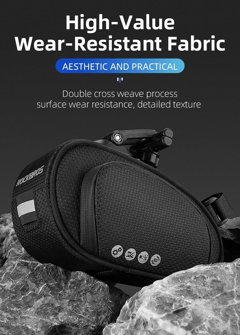 Rainproof Bike Seat Bag - Shockproof Cycling Storage Pouch