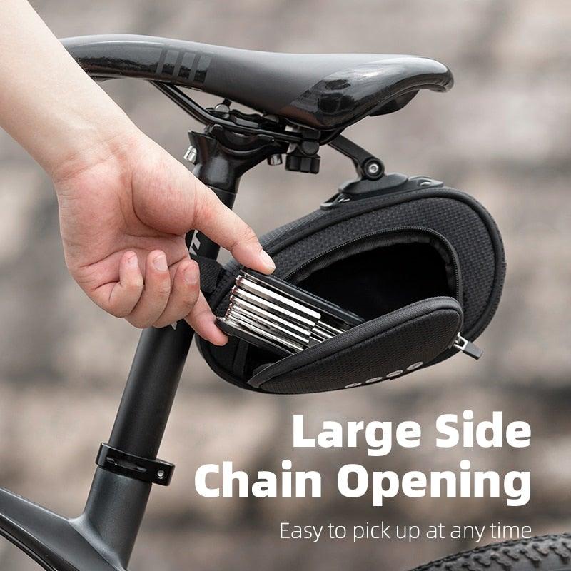 Rainproof Bike Seat Bag - Shockproof Cycling Storage Pouch