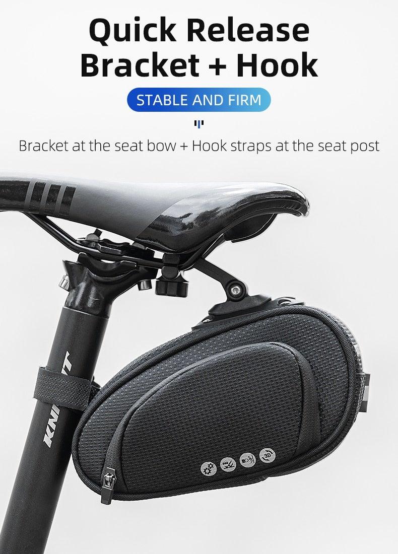Rainproof Bike Seat Bag - Shockproof Cycling Storage Pouch