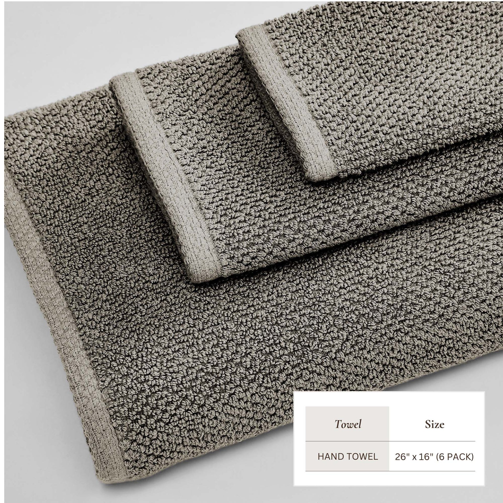 Cotton Textured Bath Towel Set - Acacia Collection
