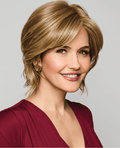 Raquel Welch Main Character chin-length bob wig in SS Biscuit color