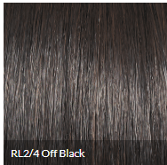 Long Layered Modern Wig, Off Black, Statement Style Average Cap