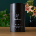 Close up of loose leaf Black Pearl charcoal roasted Taiwanese Oolong tea