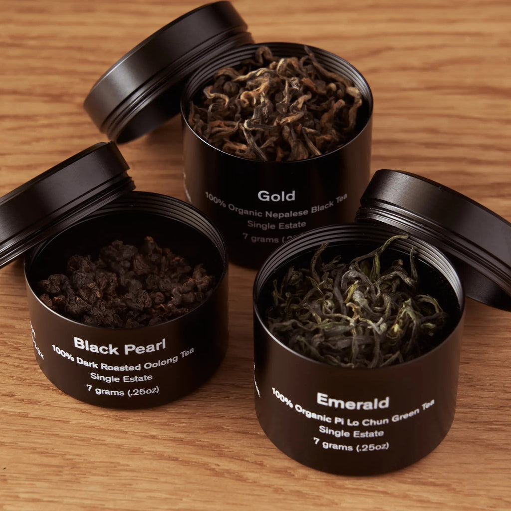 Rare Leaves Single Origin Tea Mini Tin Sampler Set - Image 4