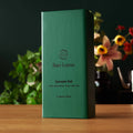 Rare Leaves single origin tea mini tin sampler set box open showing three black tea tins inside