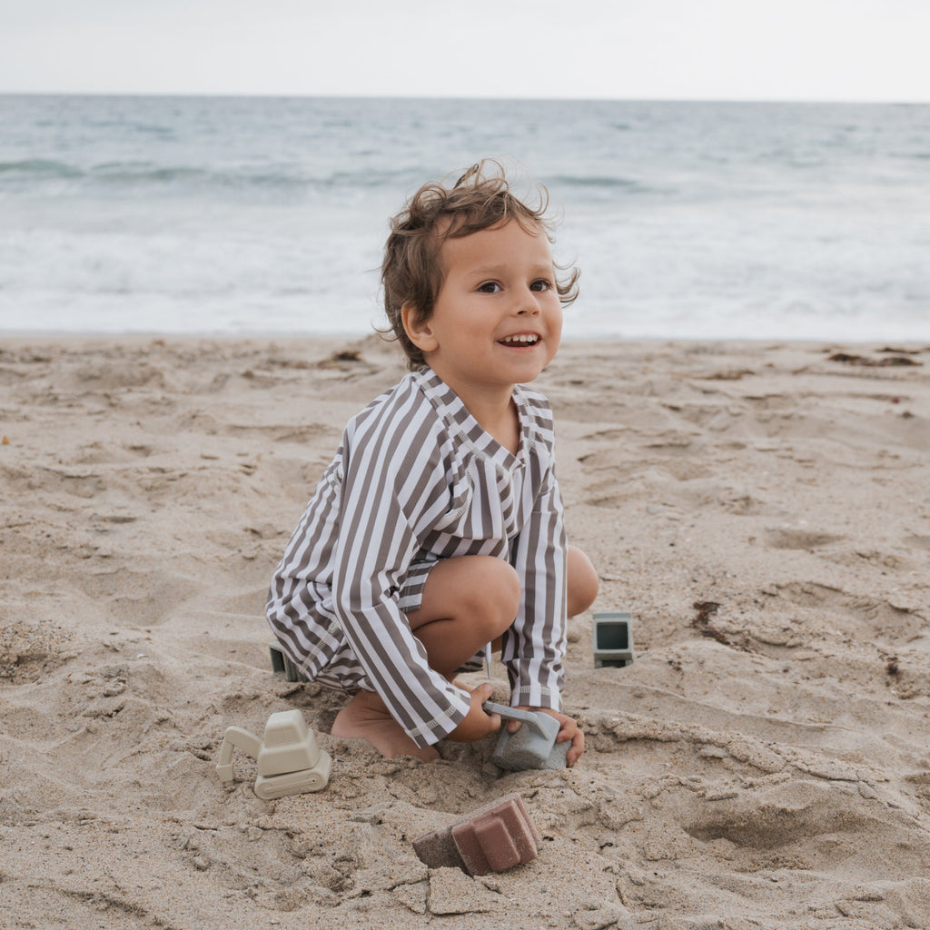 Child Rash Guard | Olive Stripe