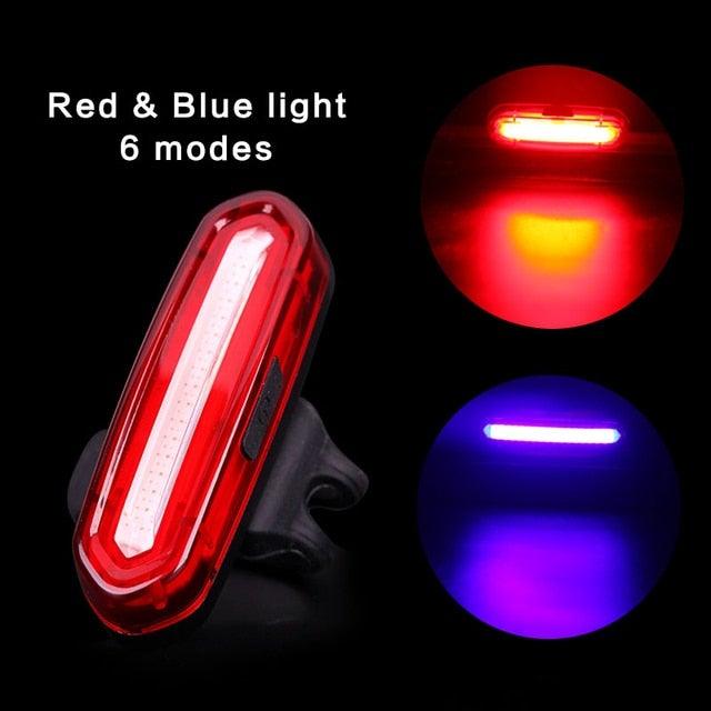 USB Rechargeable LED Bicycle Tail Light - High Intensity Safety