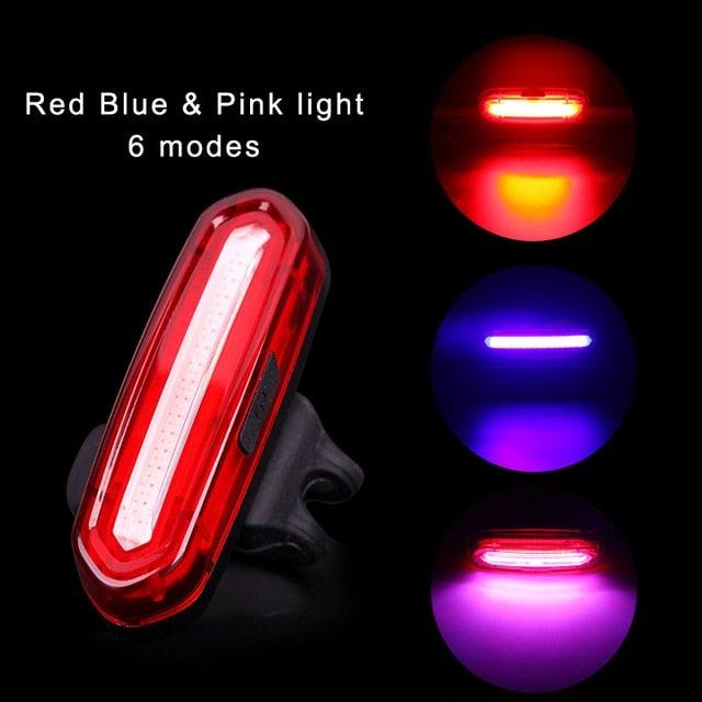USB Rechargeable LED Bicycle Tail Light - High Intensity Safety