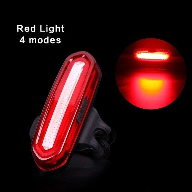 USB Rechargeable LED Bicycle Tail Light - High Intensity Safety