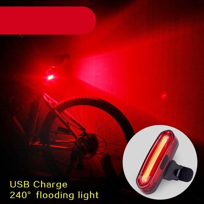 USB Rechargeable LED Bicycle Tail Light - High Intensity Safety