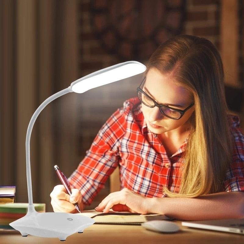 Modern Rechargeable Study Lamp, Flexible LED Reading Light