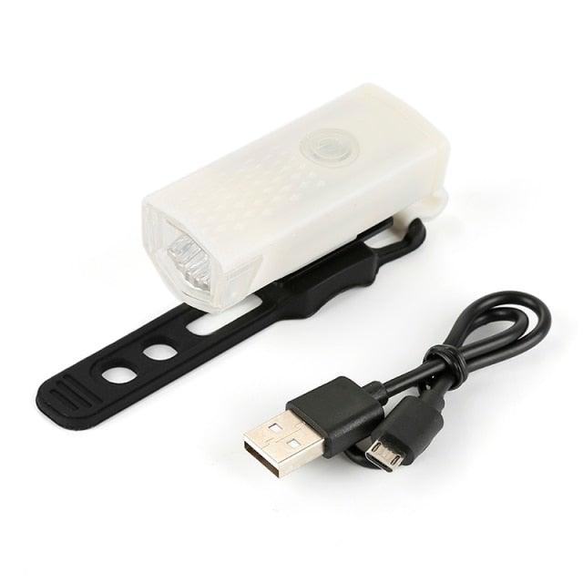 Rechargeable USB LED Bike Light Set Front and Rear Safety Lamp
