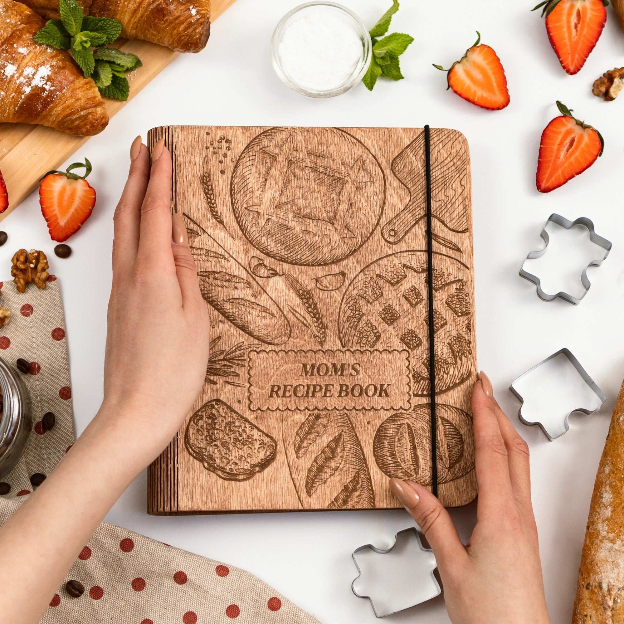 Boulangerie Wood Recipe Book for Bread and Pastry Bakers