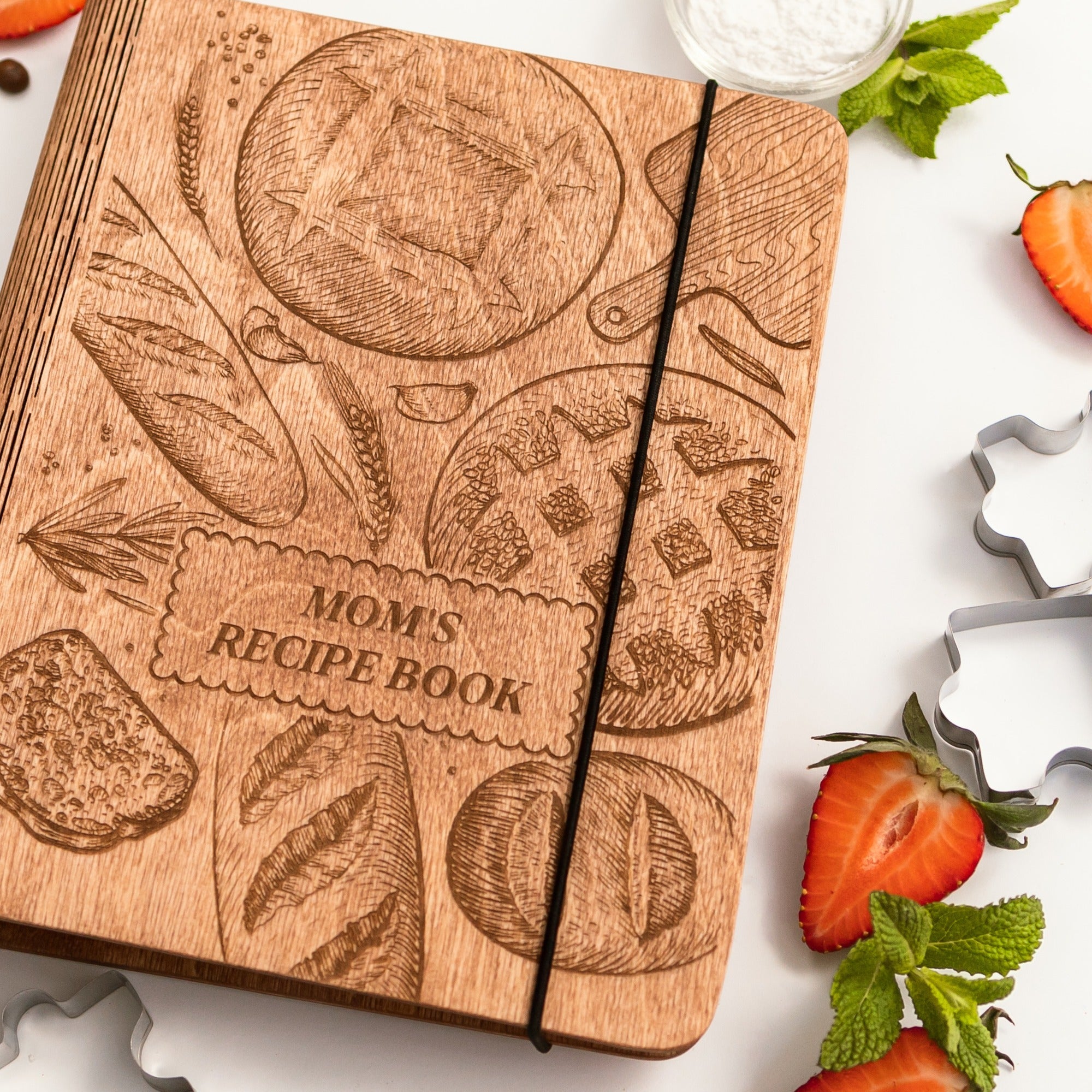 Boulangerie Wood Recipe Book for Bread and Pastry Bakers
