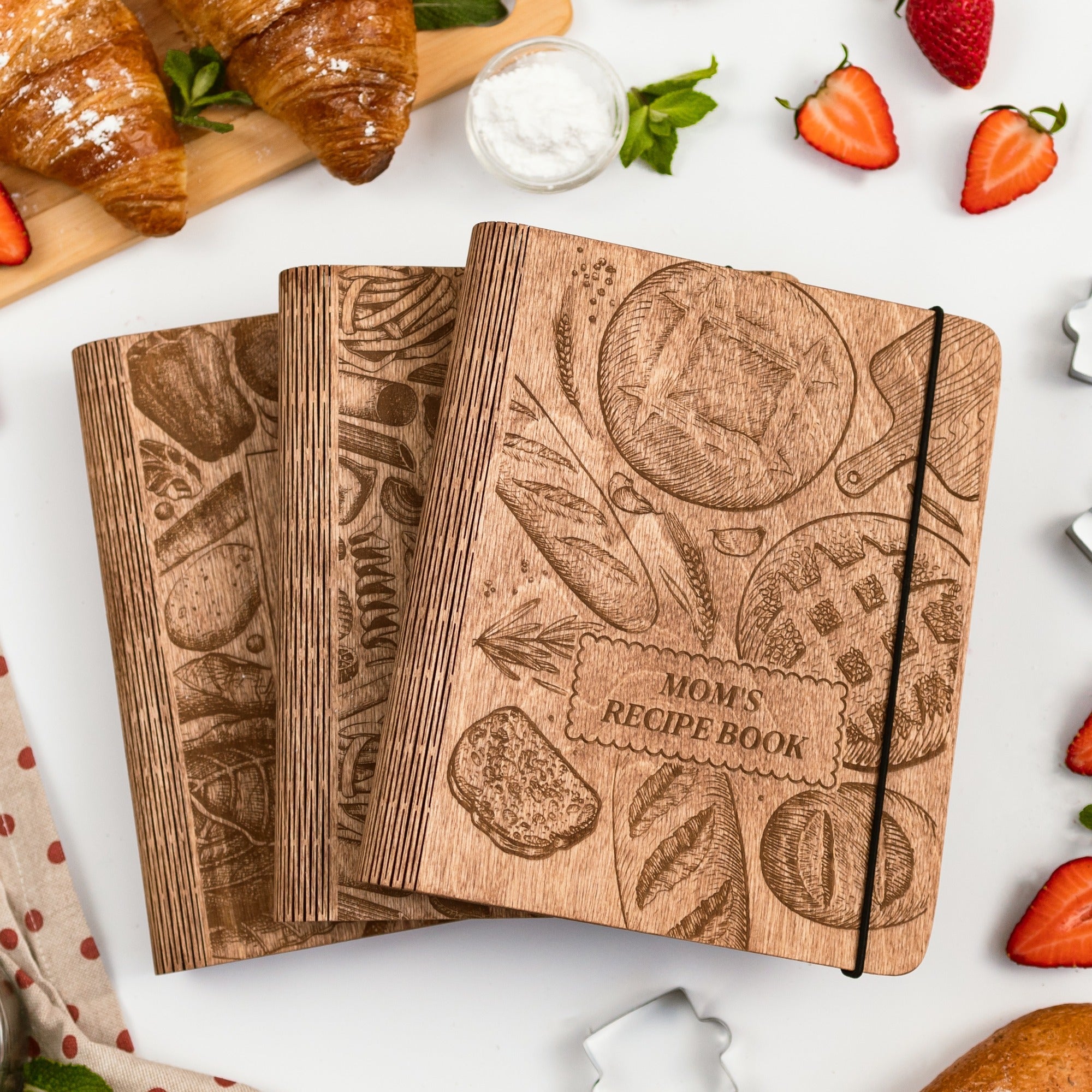 Boulangerie Wood Recipe Book for Bread and Pastry Bakers