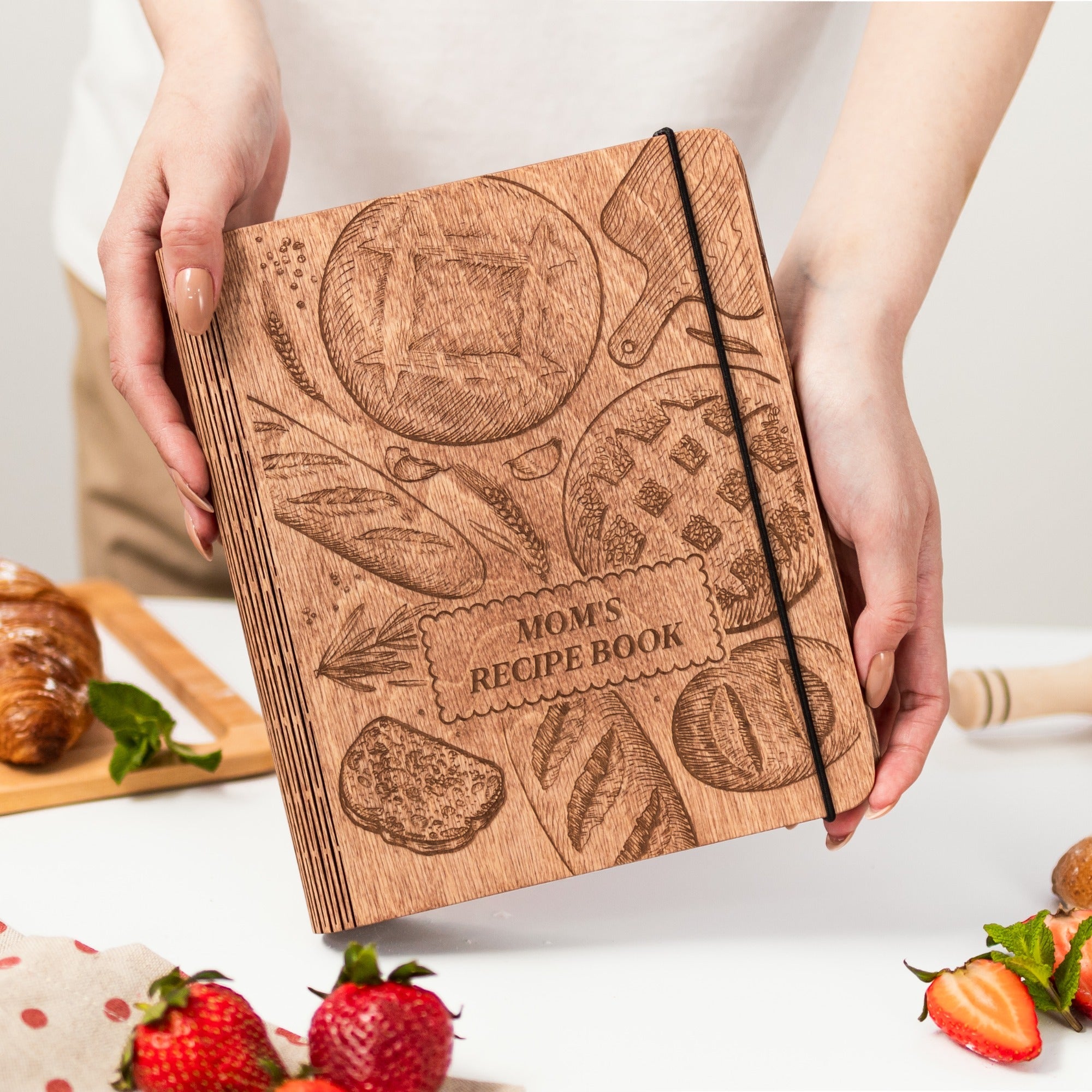 Boulangerie Wood Recipe Book for Bread and Pastry Bakers
