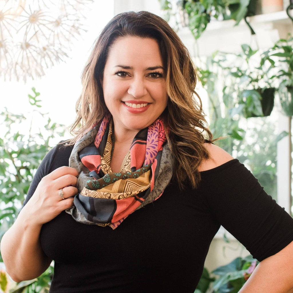 The Original Medley Silk Sari Scarf: Vibrant Boho Long Wrap