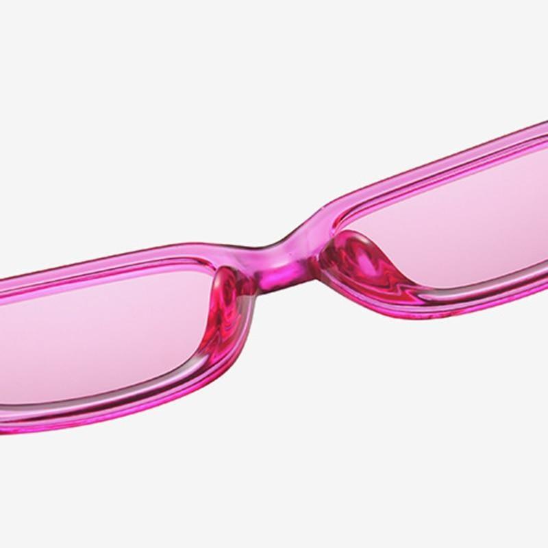 Retro Rectangle Sunglasses for Women & Men - Thick Frame Eyewear
