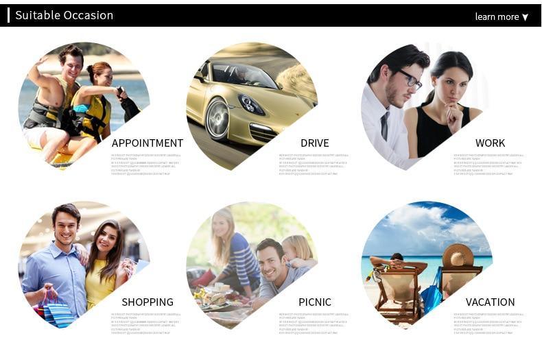 Small Rimless Square Sunglasses Classic Driving Shades for Men/Women