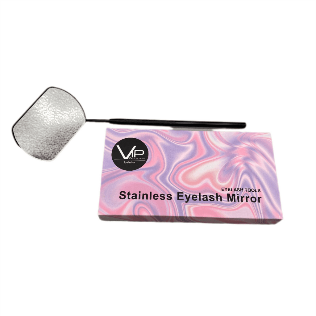 Large Rectangular Eyelash Inspection Mirror for Precise Application
