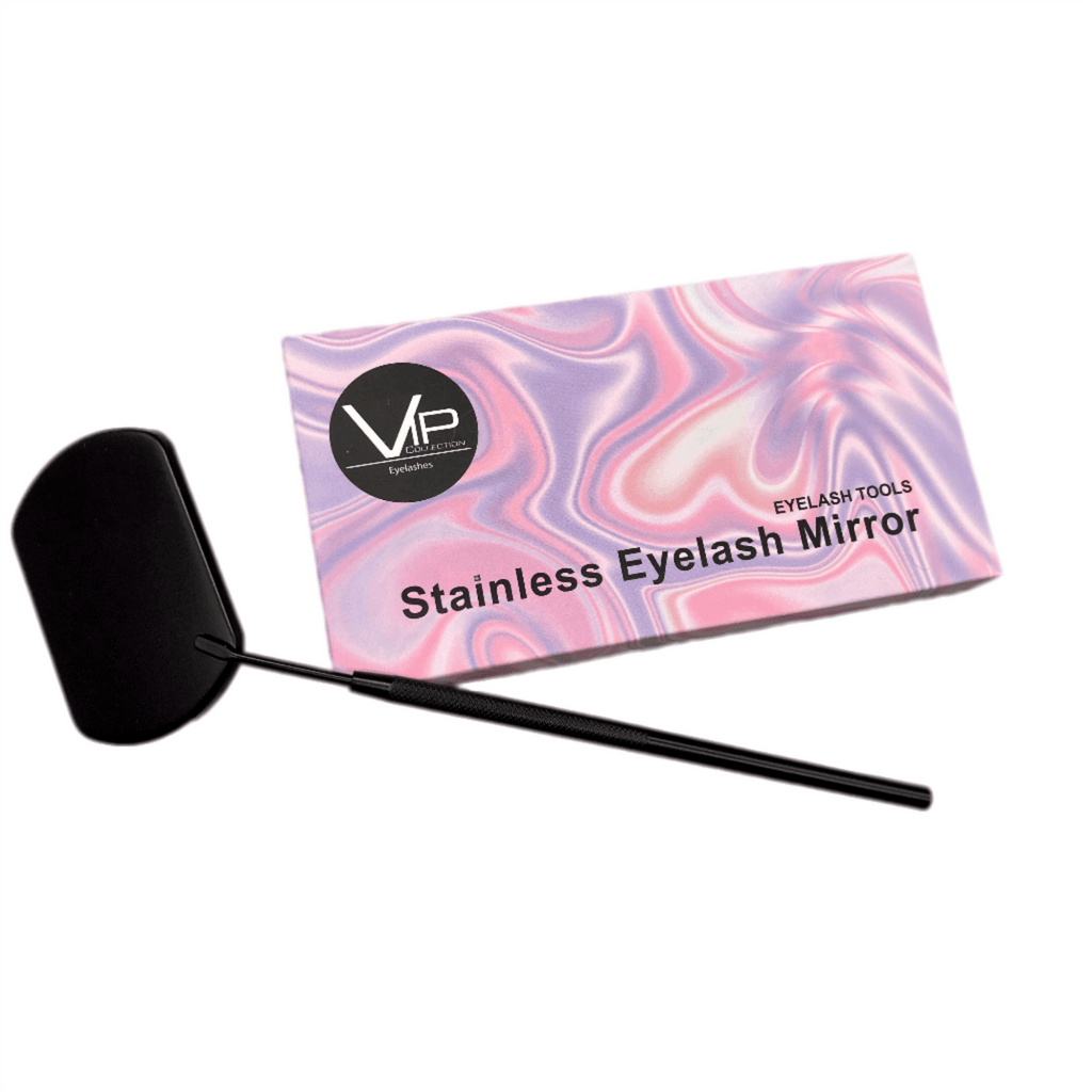 Large Rectangular Eyelash Inspection Mirror for Precise Application