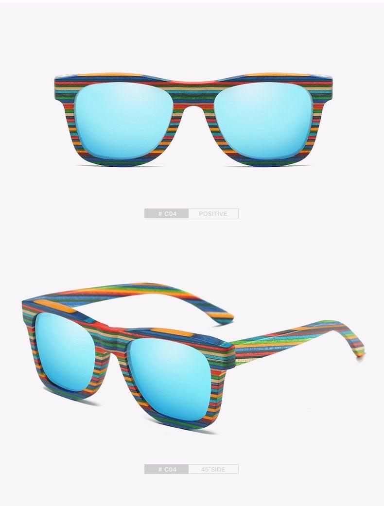 Polarized Rectangular Sunglasses Unisex UV400 Vintage Casual