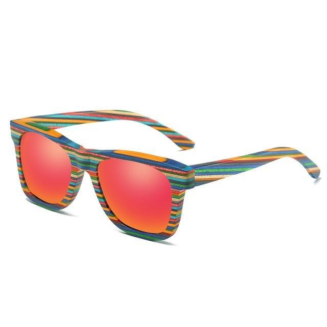 Polarized Rectangular Sunglasses Unisex UV400 Vintage Casual