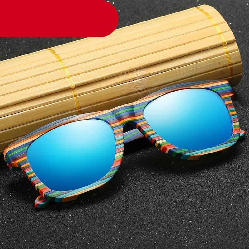 Polarized Rectangular Sunglasses Unisex UV400 Vintage Casual