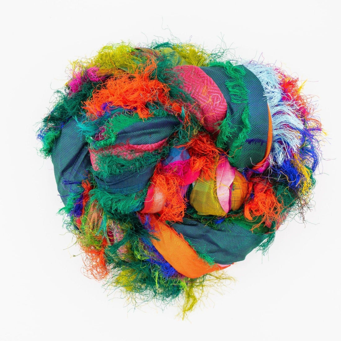 Tibet Jewels Recycled Sari Silk Ribbon for Crafting & Decor